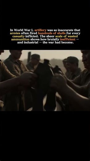 How WWI Armies Wasted Millions of Shells #historical #military #shorts