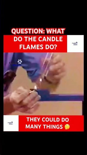 QUESTION: WHAT DO THE CANDLE FLAMES DO? THEY COULD DO MANY THINGS #scienceproject #projectilemotion