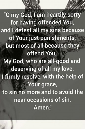 The act of contrition | prayer for confession ‪@catholiceverday‬