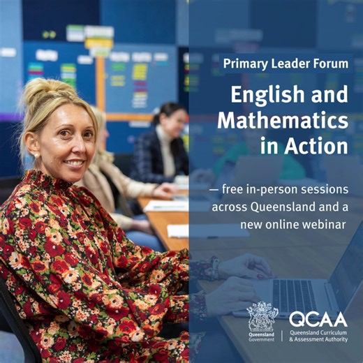 📢 Primary school leaders — this one’s for you! There’s still spaces available at our free, Primary Leader Forums in February and March 2026. 🫱🏼‍🫲🏾We’re holding in-person events across Queensland, giving primary school leaders a chance to connect with other local leaders. 👩🏼‍💻 We’ve also now listed a webinar version of the forum for primary leaders in rural and remote communities on Monday 30 March. The forums are aimed at Principals, Deputy Principals, Curriculum Leaders and Leaders of L