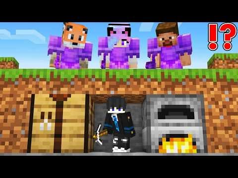 Minecraft Manhunt, But I'm Secretly TINY... (Hindi)