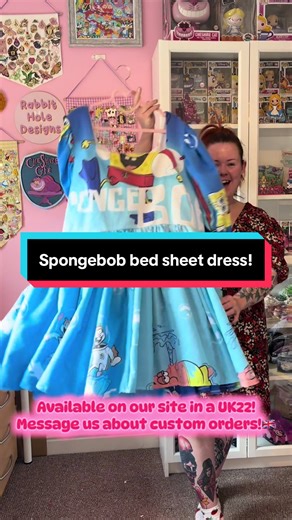 SpongeBob Beachy Bed Sheet Dress Creation