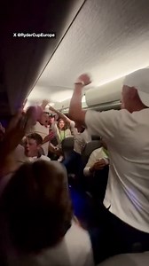 Europe’s Ryder Cup team celebrate in style