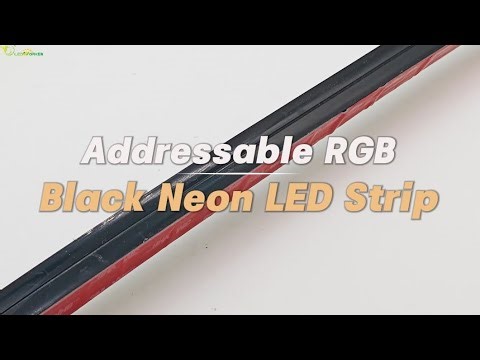 Addressable RGBW Black Neon LED Strip