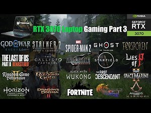 RTX 3070 Laptop Gaming Part 3 - Gaming in 2025
