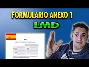 TUTORIAL: COMO RELLENAR FORMULARIO ANEXO 1 #LMD