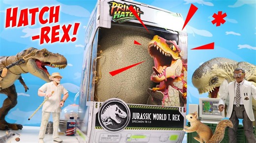 Jurassic World Primal Hatch Your Own T. Rex Dinosaur Specimen Review