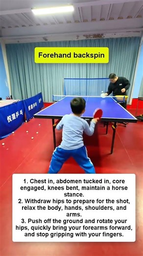 Forehand backspin in badminton #tabletennis #pingpong