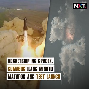 Sumabog sa test launch ang bagong rocketship ng SpaceX na "Starship". Sa isang tweet, binati ng SpaceX founder na si Elon Musk ang Starship team. Sinabi rin niya na marami silang natutunan sa nangyari at magagamit nila ito sa mga susunod na rocket launch. #NXT BASAHIN: https://news.abs-cbn.com/overseas/04/20/23/spacex-starship-explodes-during-first-flight-test | ABS-CBN News