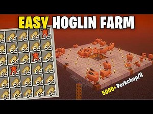 Best Hoglin farm | Minecraft java 1.21+, 26.1+