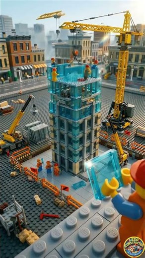 LEGO Skyscraper Construction (Ultra Cinematic City Build) 🏙️🧱