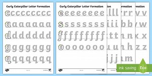Letter Formation Worksheet Pack