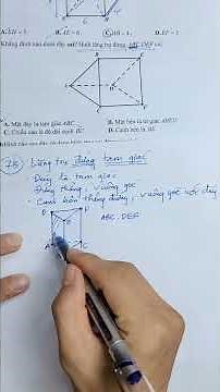 Toán lớp 7 - Ôn giữa kì 1 - Lăng trụ đứng tam giác #thaygiangdaytoan #maths