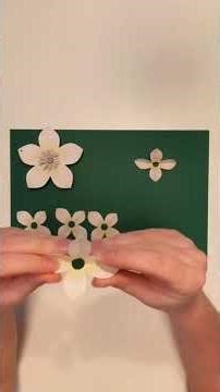 How to Make a Green Christmas Rose | Paper Flower Tutorial