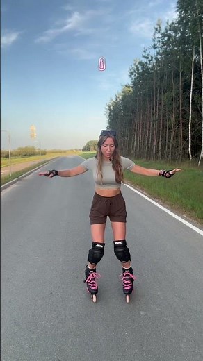 Tutorial na jazdę tyłem na rolkach ✨ #tutorial #rolki #rollerskating