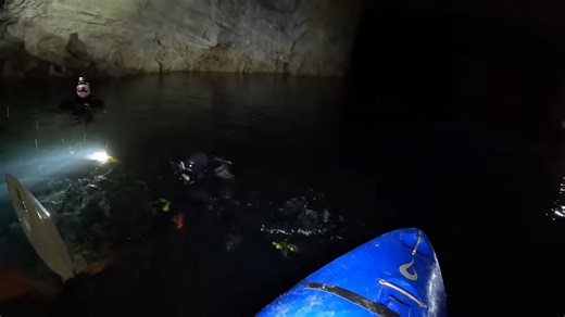 A diver followed the mine wall down and his tank hit zero