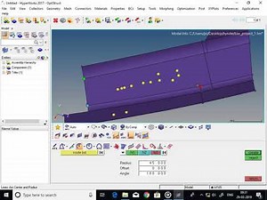 create nodes, lines, surfaces in hypermesh part-3