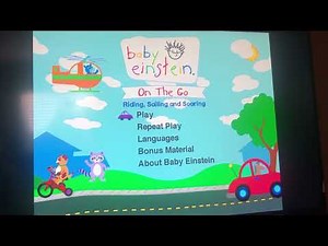 Baby Einstein: On The Go: Riding, Sailing and Soaring 2005 DVD Menu