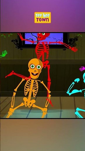 Funny Dancing Skeletons Finger Family #shorts #skeletons
