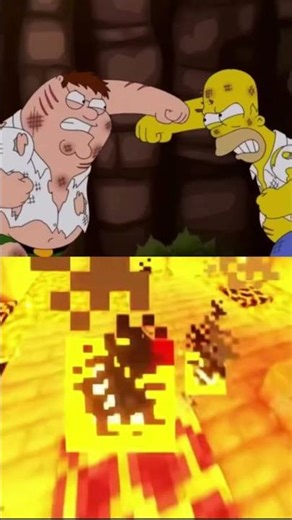 Peter vs Homer| family guy season 13 ep 1 #minecraft