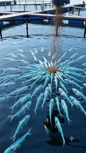 How Fish Farming Works | The Secret Behind Millions of Fish 🐟#shorts #shark