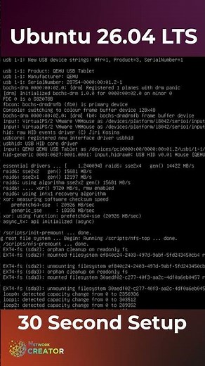 Ubuntu 26.04 LTS Installation in 30 Seconds 🔥 #shorts