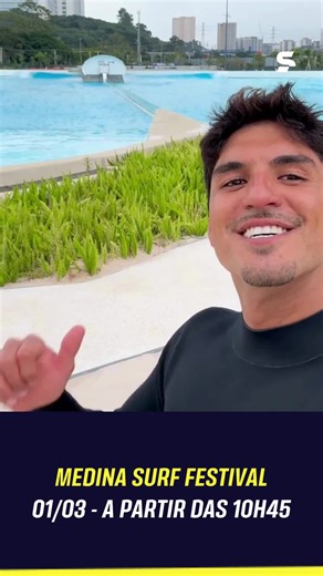 MEDINA SURF FESTIVAL: A ELITE EM SÃO PAULO! 🏄‍♂️🇧🇷🔥 O surfe mundial invade a capital! Neste domingo, 1 de março, as águas do Beyond The Club recebem os gigantes Gabriel Medina, Filipe Toledo, Ítalo Ferreira, Miguel Pupo, João Chianca, Alejo Muniz, Ian Gouveia e Samuel Pupo. ✨🌊 Anote para não perder no sportv2: ⏰ 10h45: Pré com os detalhes. 🏄‍♂️ 11h00: Início das baterias! *Contém legenda automática. #MedinaSurfFestNoSportv #SurfeNoSportv #GabrielMedina #FilipeToledo #ItaloFerreira
