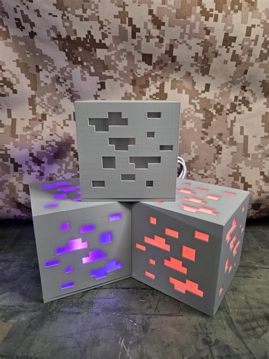 Minecraft Ore Block Light | Multicolor With Remote Control - Etsy