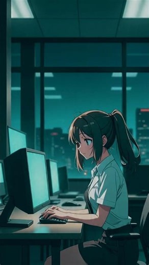 I Stayed Late at Work… Big Mistake #horrorstories #terrifyingtales #anime