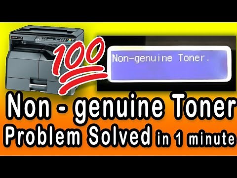 Non Genuine Toner Problem Solved in One minute| Kyocera taskalfa1800 | non genuine toner error