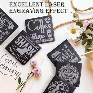 Custom Laser Engraved Slate Coasters Set of 4 - Etsy Canada
