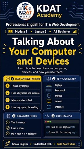Talk About Your Computer in English 💻