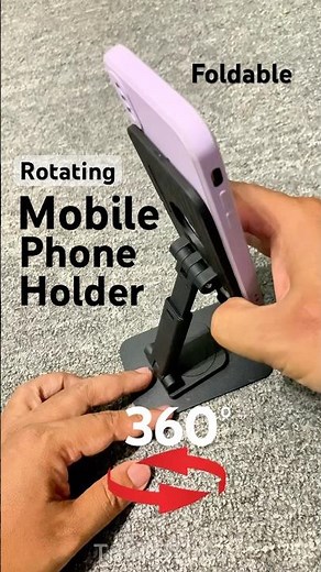 360° Rotation Foldable Mobile Phone Holder #phoneholder #mobileholder #phonestand #stand