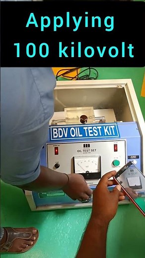 33KV transformer oil BDV Breakdown voltage test #transformers #substraction #testing #electrical