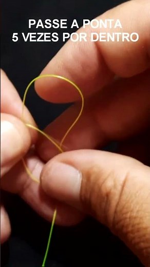 Como emendar duas linhas de pesca monofilamento para pescaria #shorts