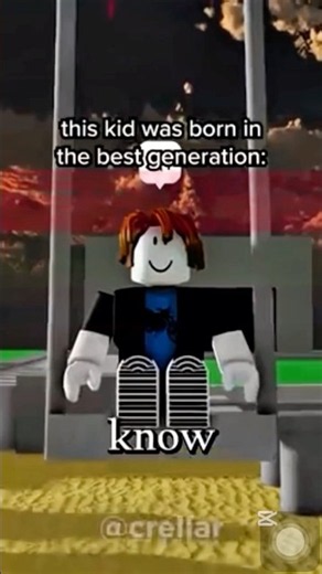 This kid was born in the OG ERA 🥹🫶😭😭 #blessplays #roblox #capcut #nastalgic #sad