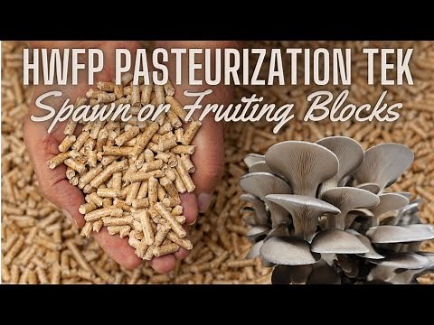 PASTEURIZED FUEL PELLET TEK, Simple Low-Tech Method for Making Sawdust Blocks for Mushroom Growing