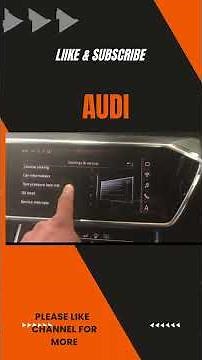 How to lock or activate jacking mode for air suspension Audi. This is important before lifting hoist