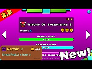 New Official Level!? | "Theory Of Everything 3" Complete [Demon] | Geometry Dash 2.21
