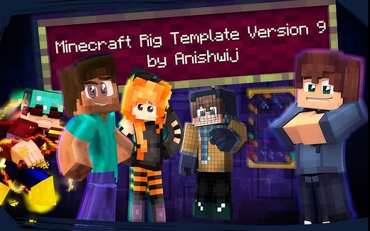 [搬运/教程][C4D]Minecraft RIG V9 教程合集