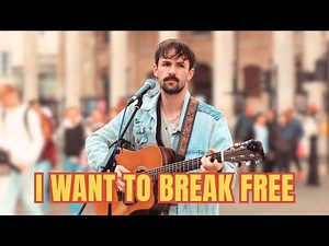 London Busker Surprised EVERYONE With His Voice | Queen - I Want To Break Free