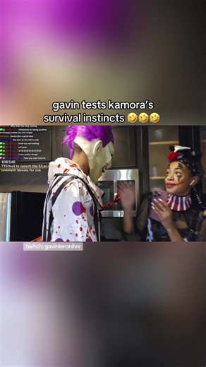 the no look to the instant face palm is wild tho 😭😭 @kamora caleena @gavin leron #gavinleronlive #kamoracaleena #couple #clowncostumes #relationshipgoals