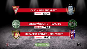 A hét végén három NB I-es bajnoki kerül az M4 Sport képernyőjére, míg az m4sport.hu-n az összes meccset élőben közvetítjük az OTP Bank Liga 5. fordulójából❗😎⚽📺🌐 Péntek: 20.00: DVSC🆚MTK (M4 Sport és m4sport.hu) Szombat: 17.00: Ferencváros🆚Paks (M4 Sport és m4sport.hu) 19.30: Puskás Akadémia🆚Kisvárda (m4sport.hu) 19.30: Újpest🆚Mezőkövesd (m4sport.hu) 19.30: Honvéd🆚Vidi (M4 Sport és m4sport.hu) 19.30: DVTK🆚Haladás (m4sport.hu) | M4 Sport