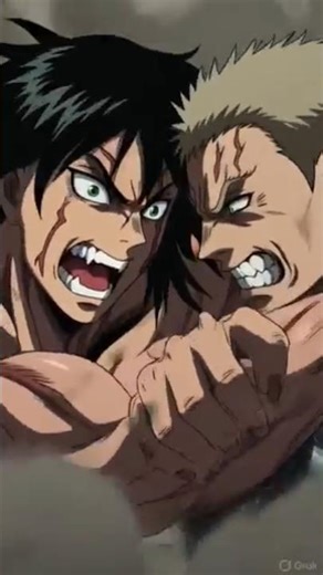 Eren Yeager vs Reiner Braun Two monsters… one brutal clash #animation #aivideo #anime