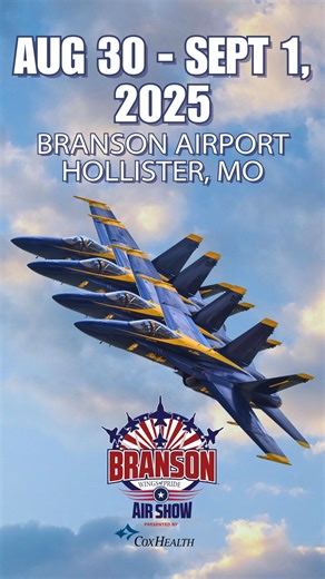 112K views · 2.9K reactions | ⭐ Welcome to the Branson Airport "Boss" - Commander Adam Bryan ⭐ Don’t miss the Blue Angels’ incredible demonstration today at 3:00 p.m. — guaranteed to be a highlight of the Branson Wings of Pride Air Show presented by CoxHealth.   Branson Airport | August 30 – September 1 ️ Tickets & details: www.bransonwingsofpride.com CoxHealth @coxhealth #BlueAngels #WingsOfPride #BransonWingsofPrideAirShow | Branson Wings Of Pride | Facebook