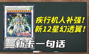 新12星幻透翼！还有刷新怪兽状态的陷阱！1207SR疾行机人新卡预告！【新卡一句话191】