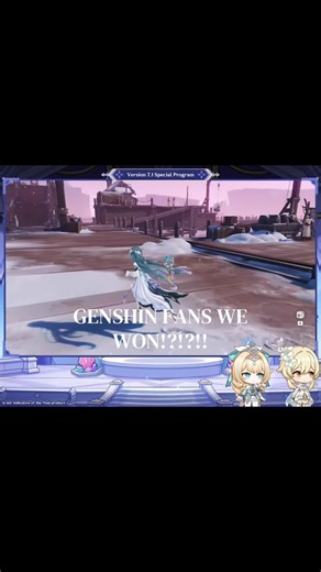 Vodyanitsa swimming underwater at Fontaine – Genshin Impact clip