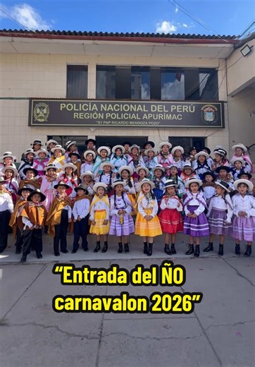 la Región Policial Apurímac se unió a las tradiciones y fiestas costumbristas en el carnaval Abanquino, con la representación de la comparsa Santa Rosa, conformada por personal policial en situación de retiro, vacaciones y familiares policiales. Donde también se contó con la presencia de la comparsa Santa Rosita integrada por alumnos del Programa Preventivo Club de Menores “Amigos del Policía”, participaron con entusiasmo en el tradicional pasacalle, demostrando disciplina, elegancia y alegría a