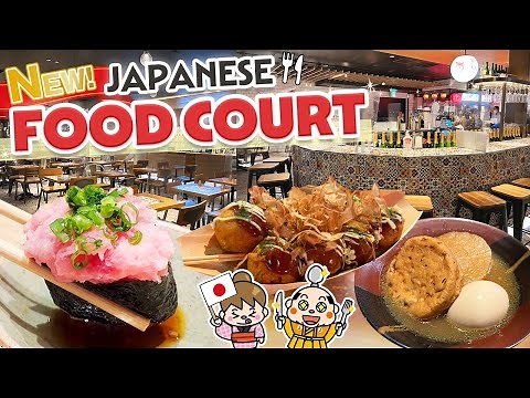 Japanese Food Court Tour in Yokohama / Sushi, Takoyaki, Teppanyaki