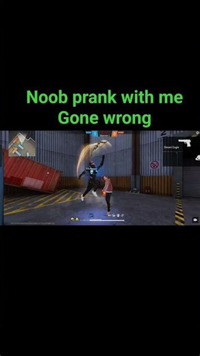 noob prank with me gone wrong #freefire #ffshorts #shorts